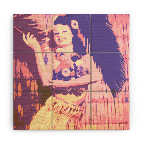Deb Haugen Hula Honey pastel Wood Wall Mural