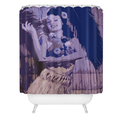 Deb Haugen Hula Honey Shower Curtain
