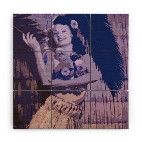 Deb Haugen Hula Honey Wood Wall Mural