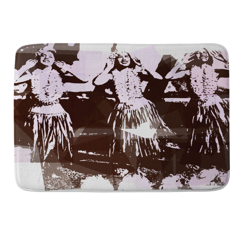 Deb Haugen Hula Puzzle Memory Foam Bath Mat
