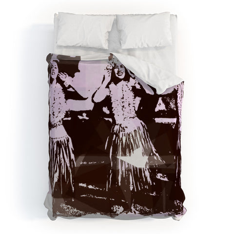 Deb Haugen Hula Puzzle Duvet Cover
