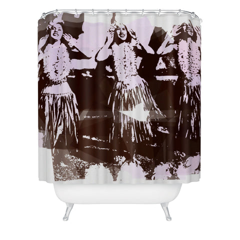 Deb Haugen Hula Puzzle Shower Curtain