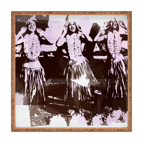 Deb Haugen Hula Puzzle Square Tray