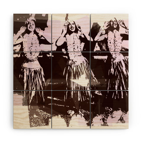 Deb Haugen Hula Puzzle Wood Wall Mural