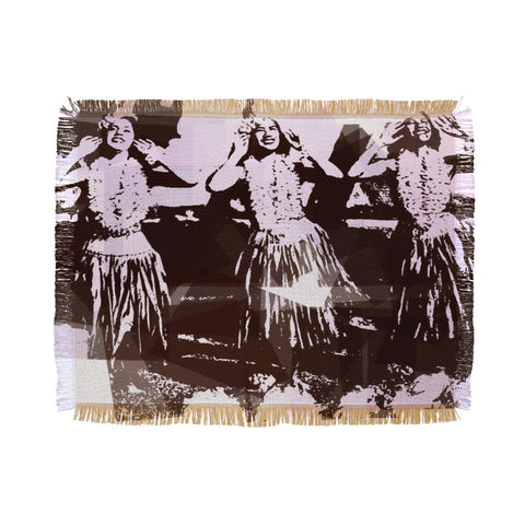 Deb Haugen Hula Puzzle Throw Blanket
