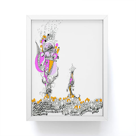 Deb Haugen Ink Funky Girl Framed Mini Art Print