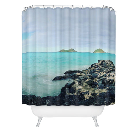 Deb Haugen island dream Shower Curtain