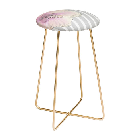 Deb Haugen kaneohe hibiscus Counter Stool