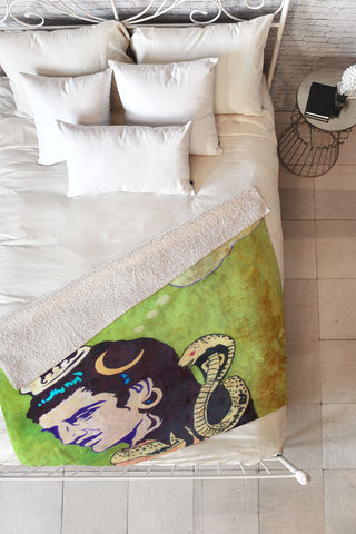 Deb Haugen Karma Fleece Throw Blanket