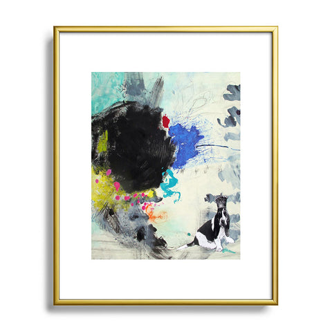 Deb Haugen King Woof Metal Framed Art Print