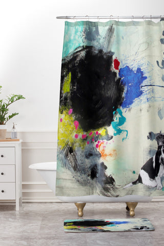 Deb Haugen King Woof Shower Curtain And Mat