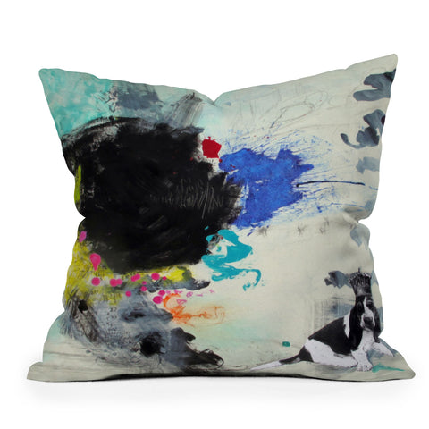 Deb Haugen King Woof Throw Pillow