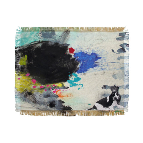 Deb Haugen King Woof Throw Blanket
