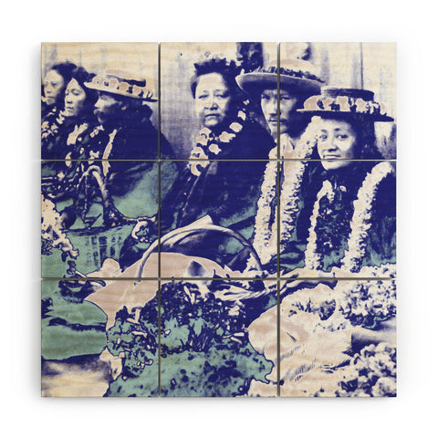 Deb Haugen Lei Makers Wood Wall Mural