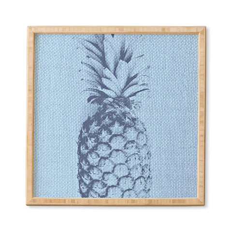 Deb Haugen Linen Pineapple Framed Wall Art