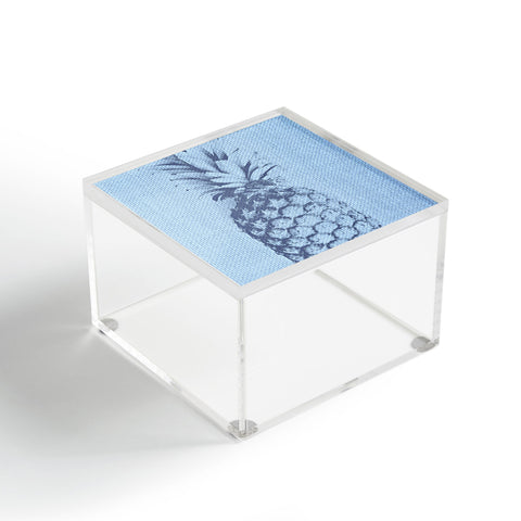 Deb Haugen Linen Pineapple Acrylic Box