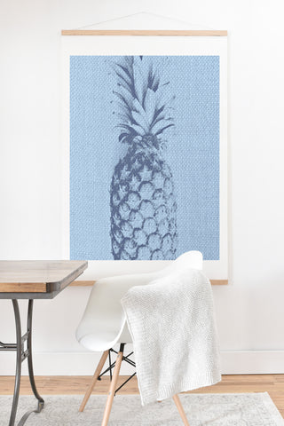Deb Haugen Linen Pineapple Art Print And Hanger