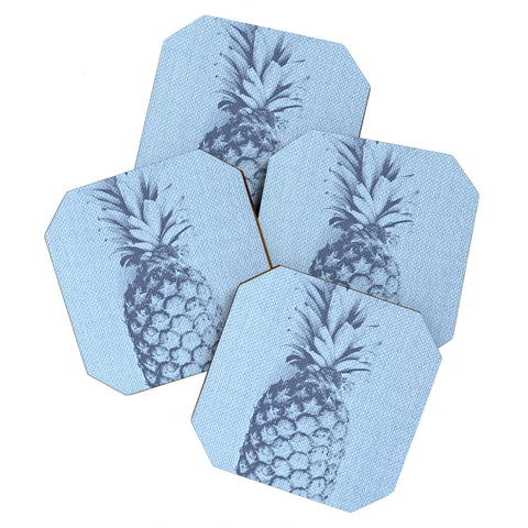 Deb Haugen Linen Pineapple Coaster Set