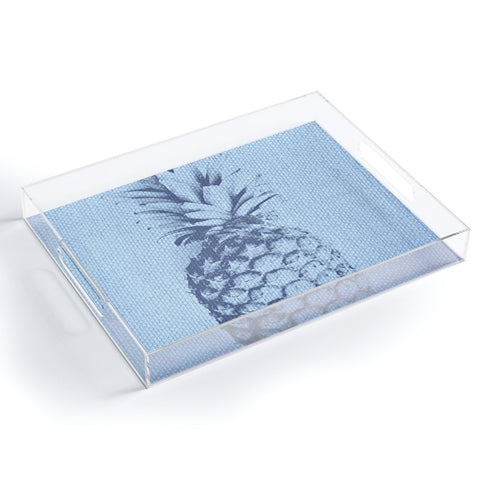 Deb Haugen Linen Pineapple Acrylic Tray