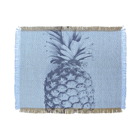 Deb Haugen Linen Pineapple Throw Blanket