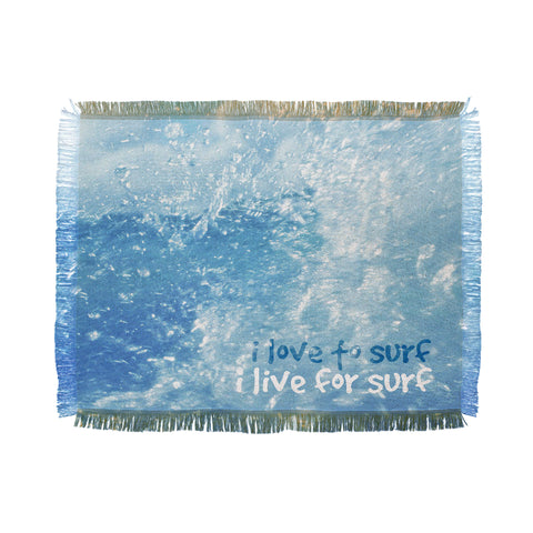 Deb Haugen Live For Surf Throw Blanket