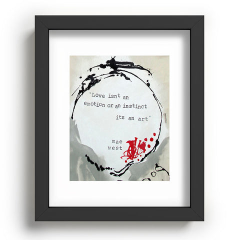 Deb Haugen Love 2 Recessed Framing Rectangle