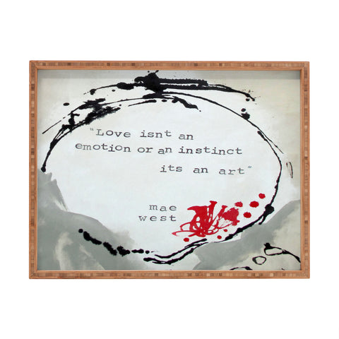 Deb Haugen Love 2 Rectangular Tray