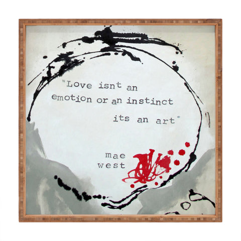 Deb Haugen Love 2 Square Tray