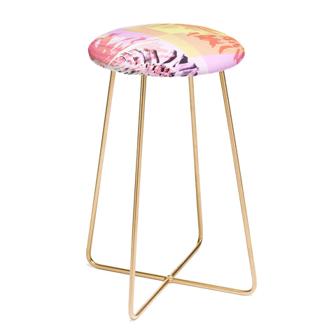 Deb Haugen Luau Monstera Counter Stool