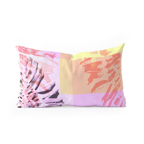 Deb Haugen Luau Monstera Oblong Throw Pillow