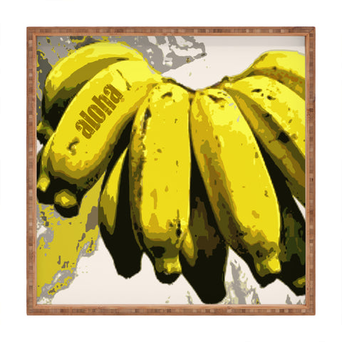 Deb Haugen lucky banana Square Tray