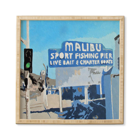 Deb Haugen Malibu Pier Framed Wall Art