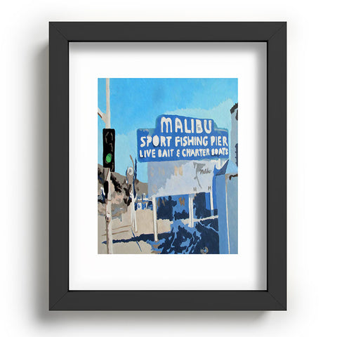 Deb Haugen Malibu Pier Recessed Framing Rectangle