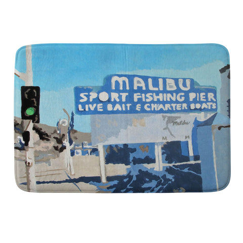 Deb Haugen Malibu Pier Memory Foam Bath Mat