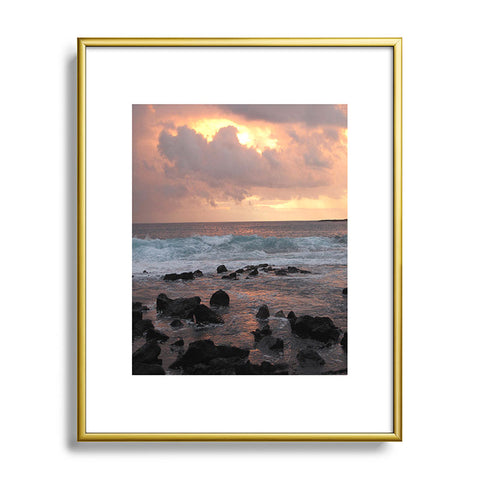 Deb Haugen Maui Gold Metal Framed Art Print