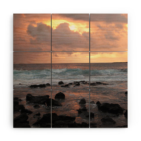 Deb Haugen Maui Gold Wood Wall Mural