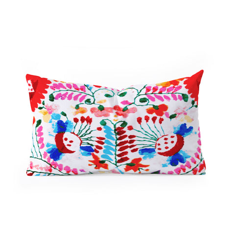 Deb Haugen Mexican Surf Trip Oblong Throw Pillow