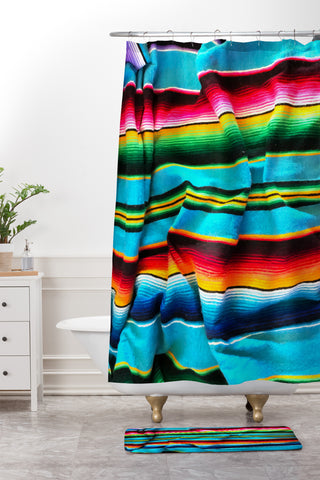 Deb Haugen Mexican surfers Shower Curtain And Mat