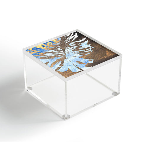 Deb Haugen Monstera Gold Acrylic Box