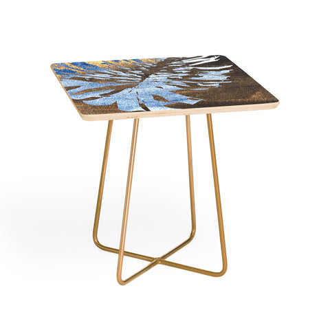 Deb Haugen Monstera Gold Side Table