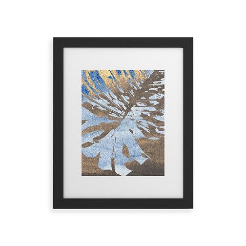 Deb Haugen Monstera Gold Framed Art Print