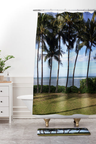 Deb Haugen Morning Waialua Shower Curtain And Mat