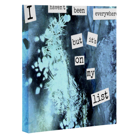 Deb Haugen My List Art Canvas