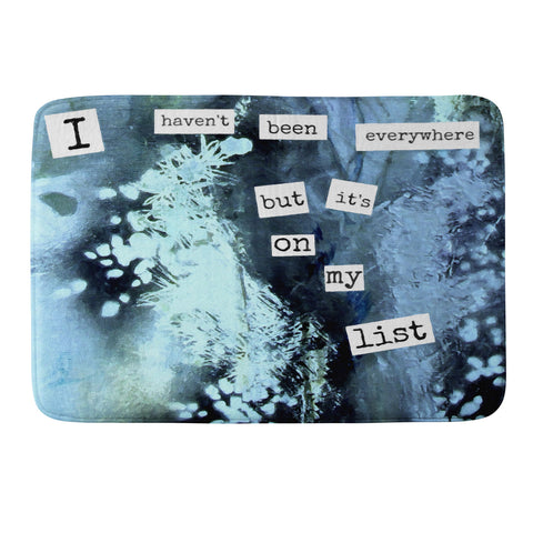 Deb Haugen My List Memory Foam Bath Mat