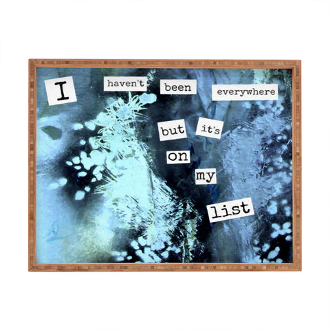 Deb Haugen My List Rectangular Tray