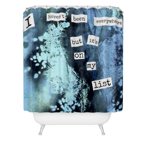 Deb Haugen My List Shower Curtain