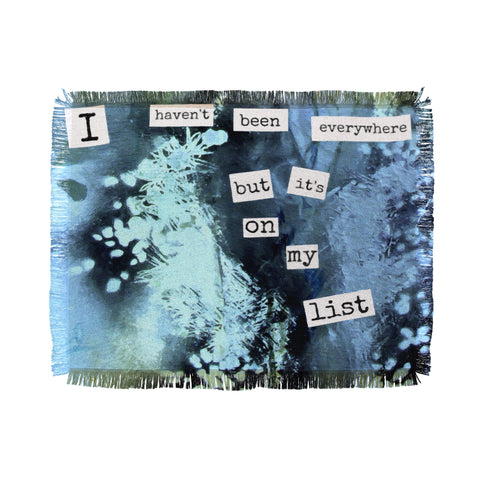 Deb Haugen My List Throw Blanket