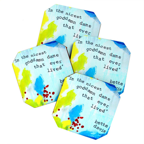 Deb Haugen Nicest Dame Coaster Set