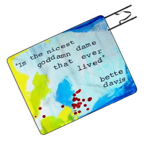 Deb Haugen Nicest Dame Picnic Blanket