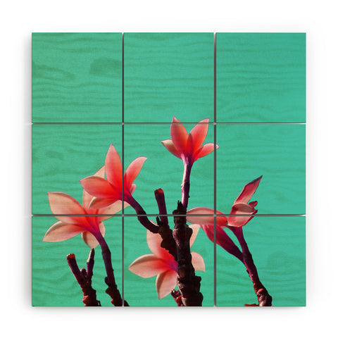 Deb Haugen North Shore Plumeria Wood Wall Mural
